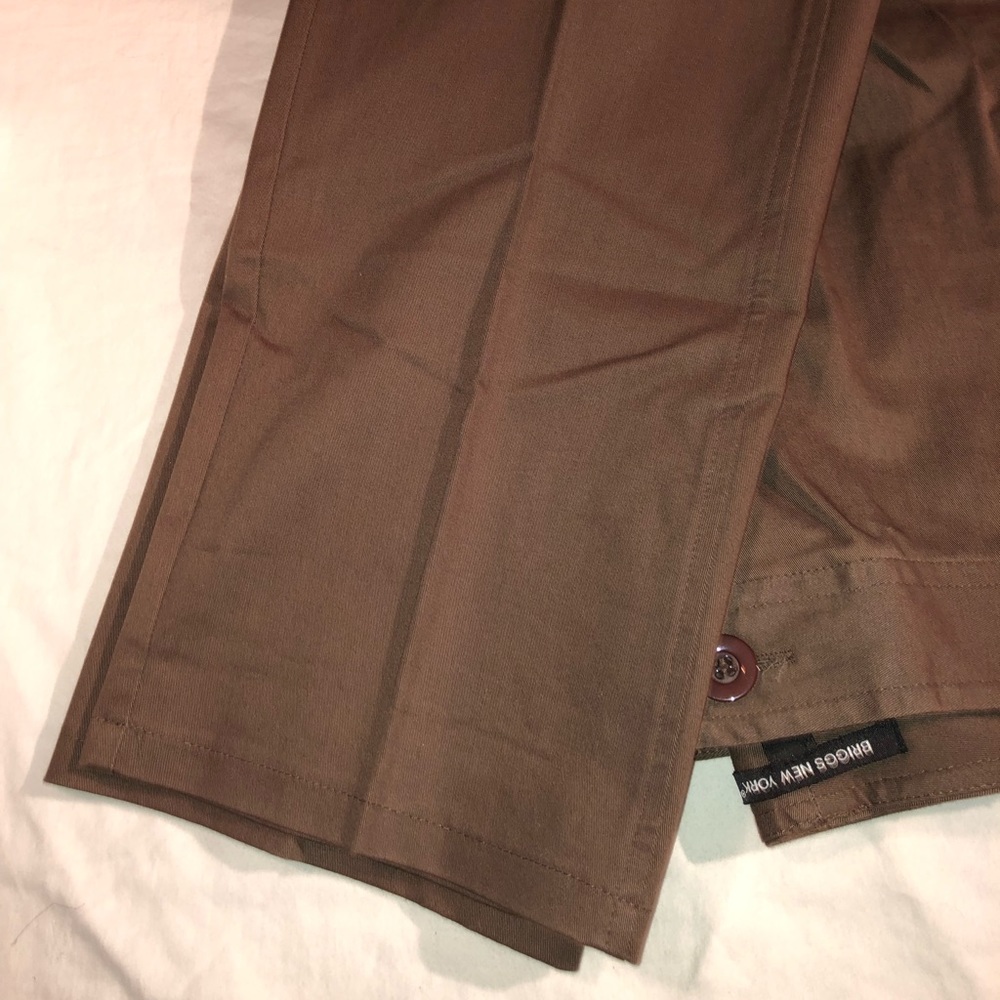 NWT Coffee brown colored pants size 14 - Picture 2 of 8